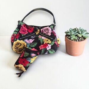 Vera Bradley Havana Rose Vivian Westwood Hobo Bag and Wallet Set Retired